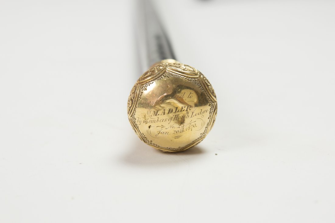 CANE WITH GOLD HANDLE (1 of 3)