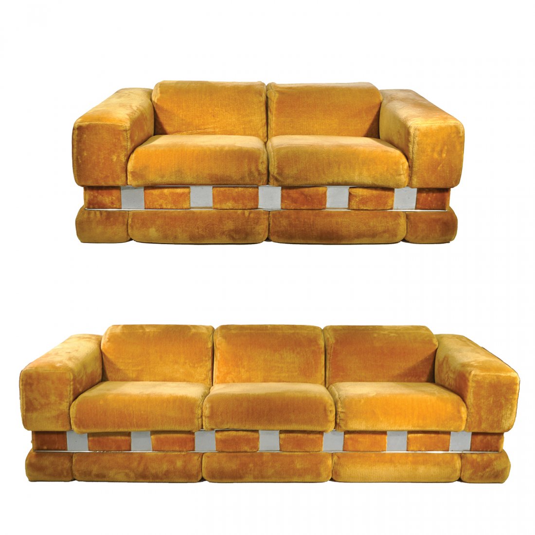 PAIR OF ADRIAN PEARSALL MID-CENTURY SOFAS (1 of 10)