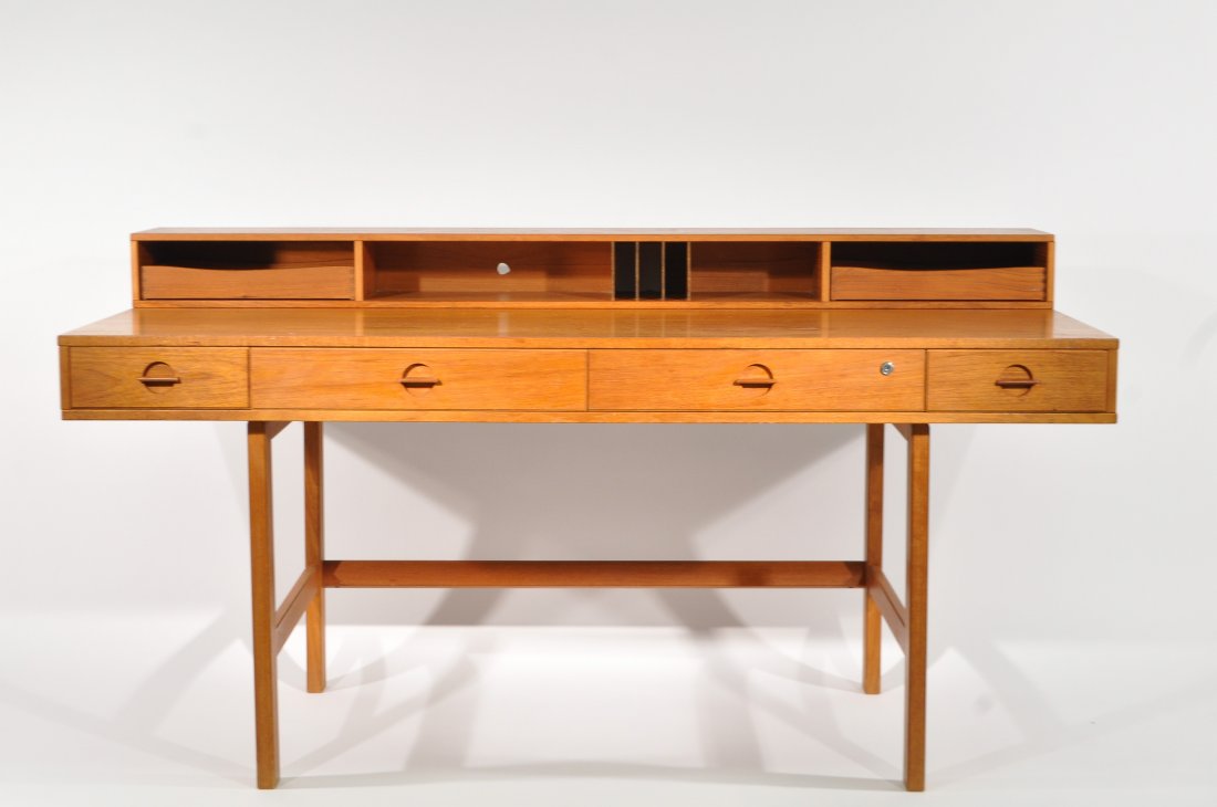 PETER LOVIG NIELSEN DANISH MID-CENTURY TEAK DESK (1 of 10)