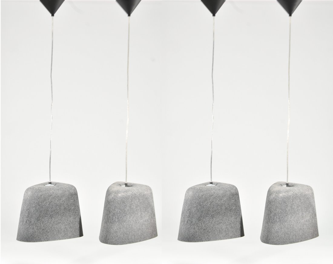 4 Tom Dixon Felt Pendant Lamps