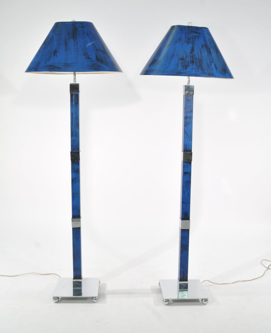 KARL SPRINGER STYLE FLOOR LAMP GROUP (1 of 7)