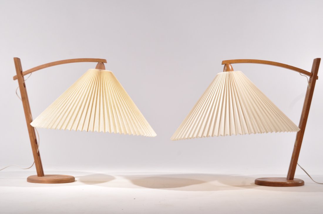 PAIR OF ADJUSTABLE DANISH TABLE LAMPS (1 of 7)