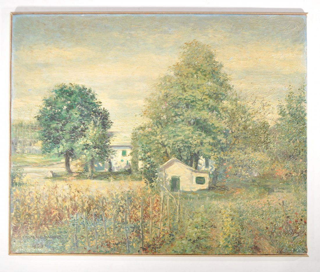 TOM LEONARD (20TH C.)  IMPRESSIONIST OIL PAINTING (1 of 8)