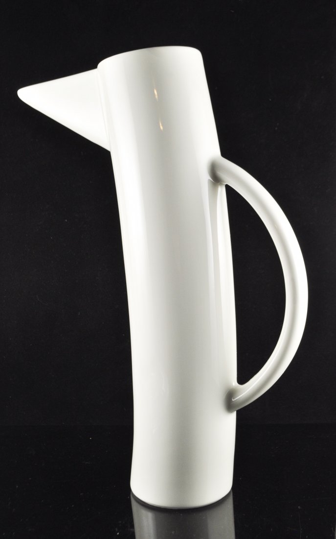 KATI TUOMINEN-NIITTYLA; ARABIA PITCHER: Marked to bottom, StorybirdsDimensions: H 13" x W 9.5" x D 3"Condition: very good