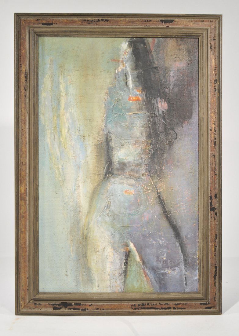 20TH CENTURY  ABSTRACT FIGURE PAINTING (1 of 6)