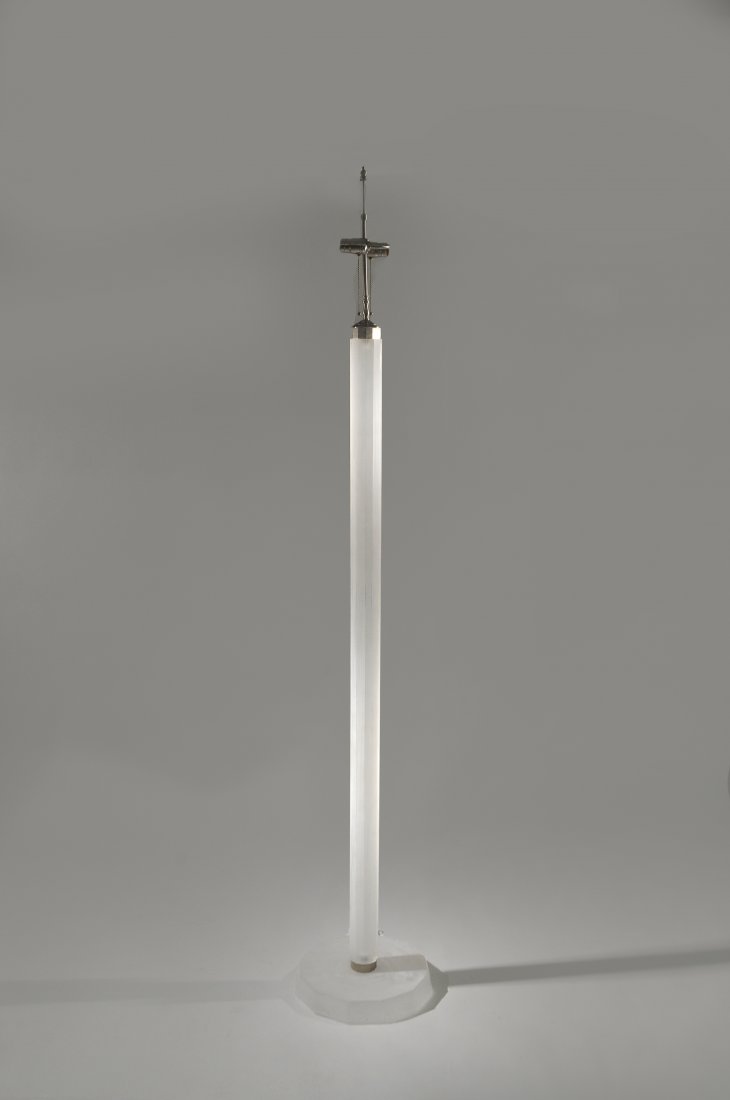 FRENCH FROSTED LUCITE FLOOR LAMP (1 of 6)