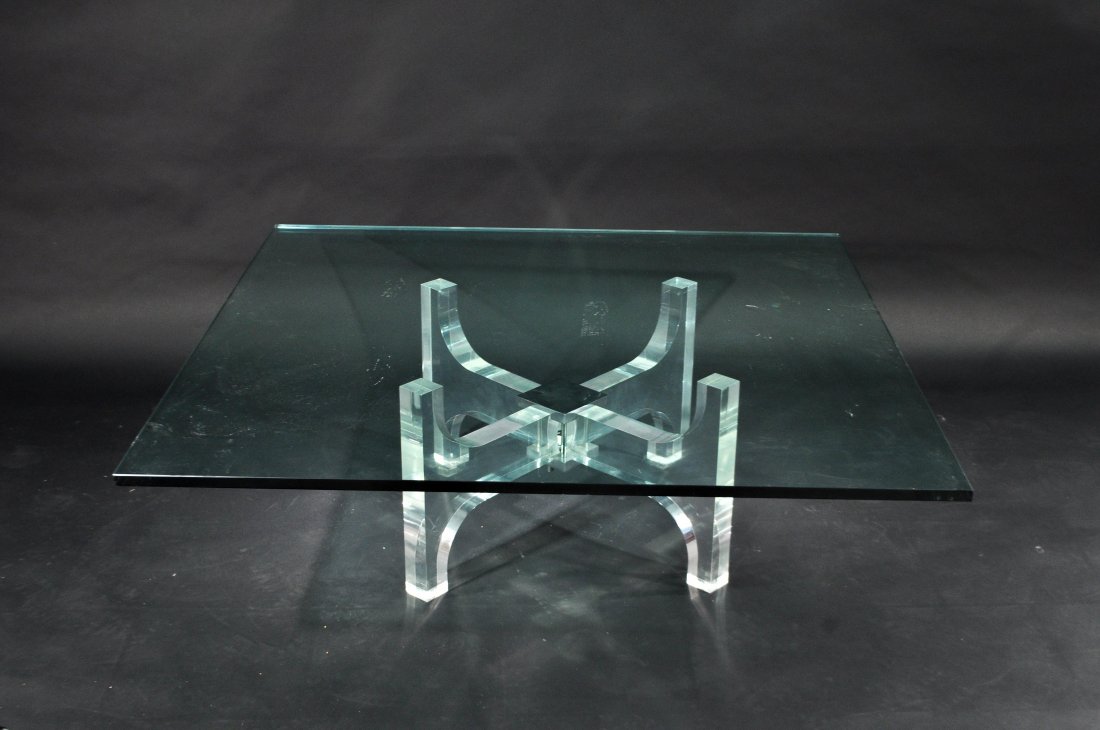 MID-CENTURY LUCITE COFFEE TABLE (1 of 7)