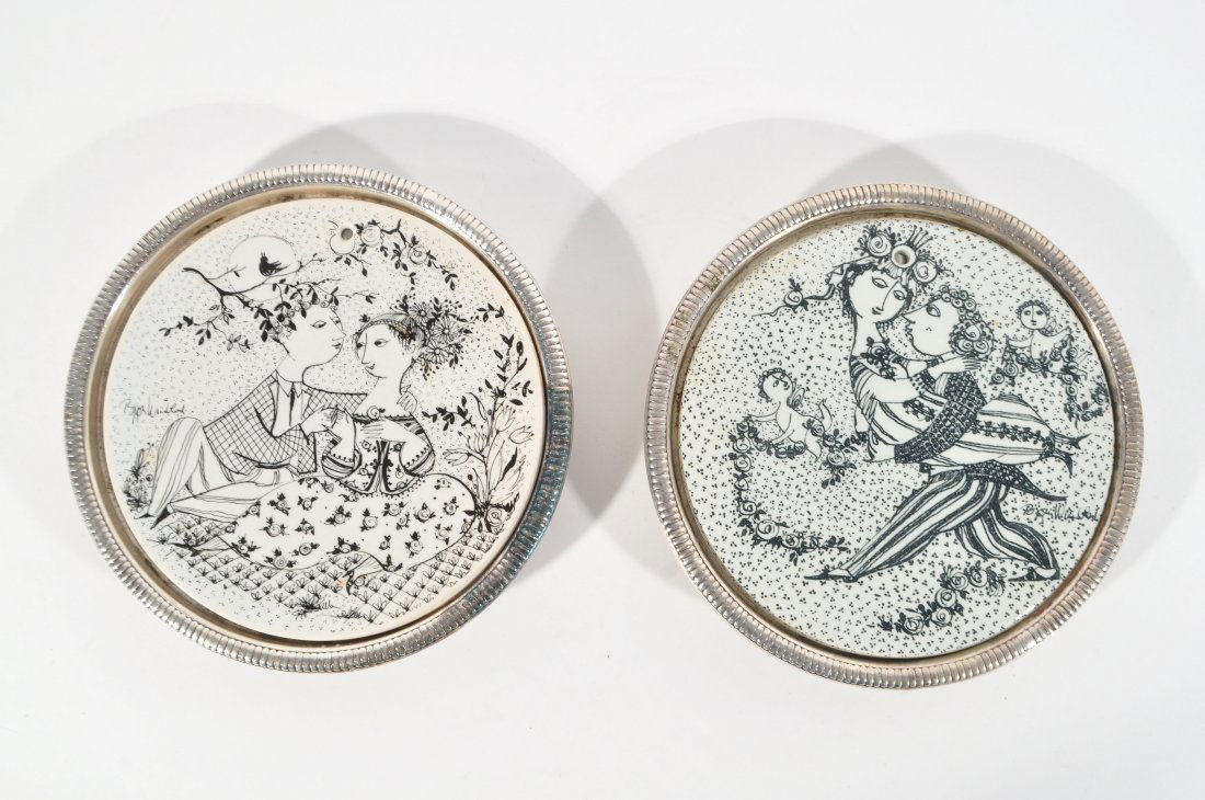 PAIR OF BJORN WIINBLAD TRIVETS (1 of 10)