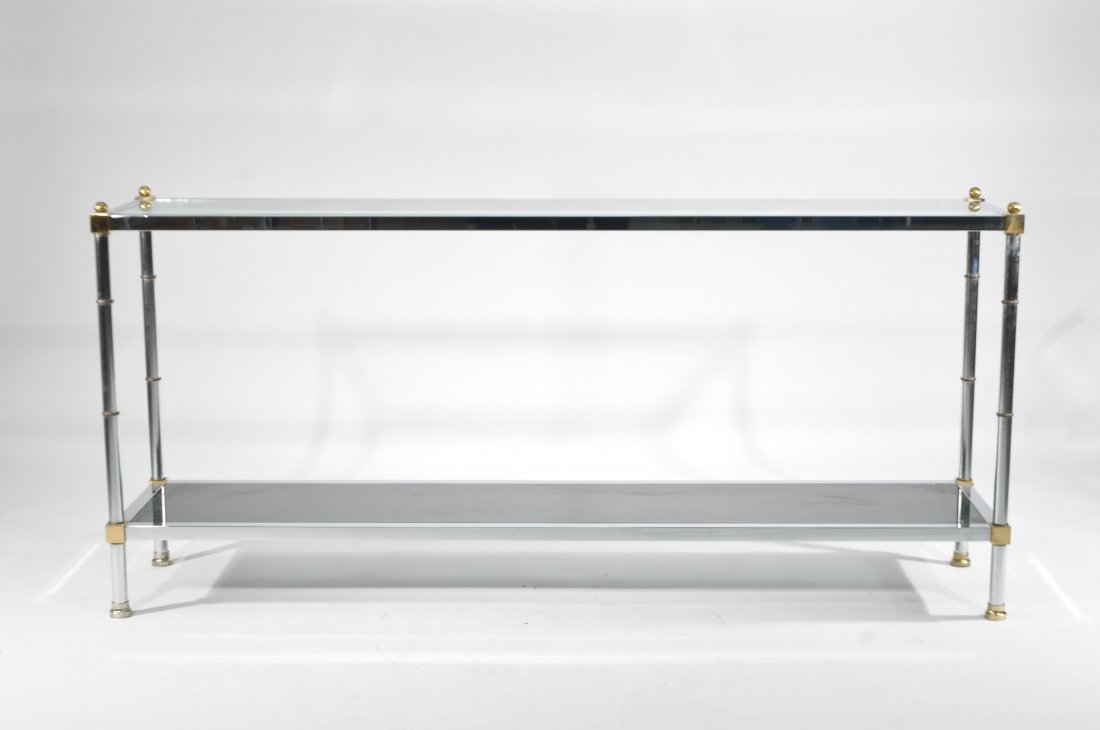 MID-CENTURY MAISON JANSEN STYLE CONSOLE TABLE (1 of 9)