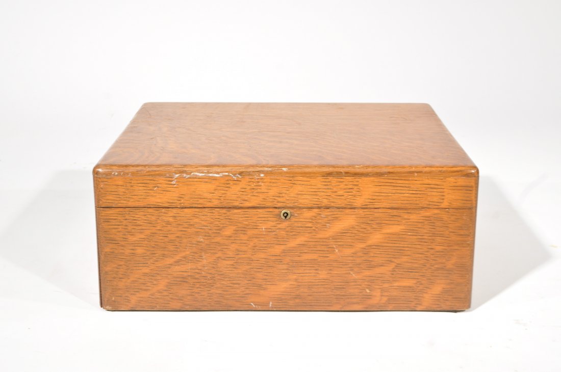 TIFFANY & CO. OAK FLATWARE CASE (1 of 10)