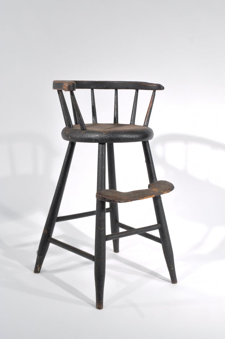 EARLY 19TH C. AMERICAN CHILDS CHAIR (1 of 9)
