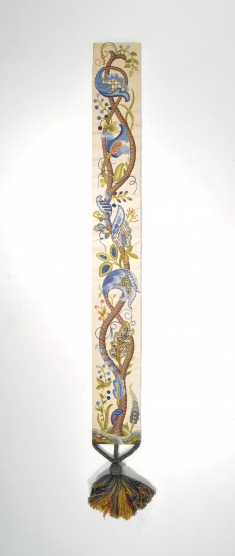 EMBROIDERED BUTLERS OR DOOR BELL PULL (1 of 7)