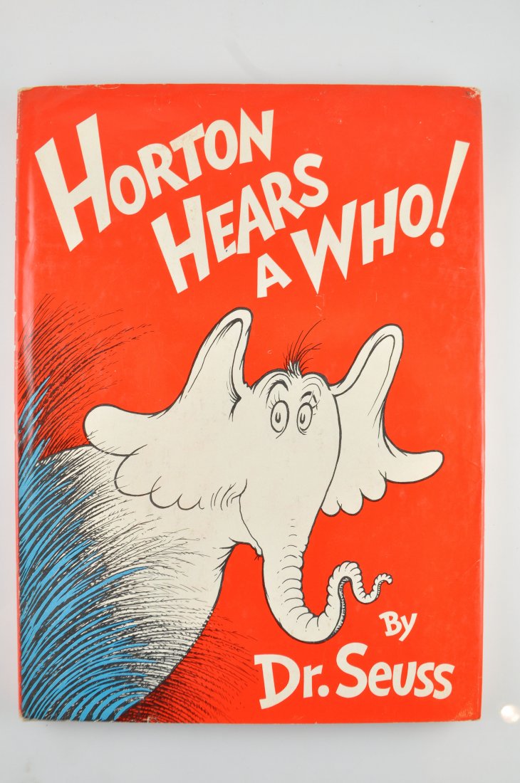 HORTON HEARS A WHO!: Dr. Seuss, true 1st edition, Younger & Hirsch, 88-90