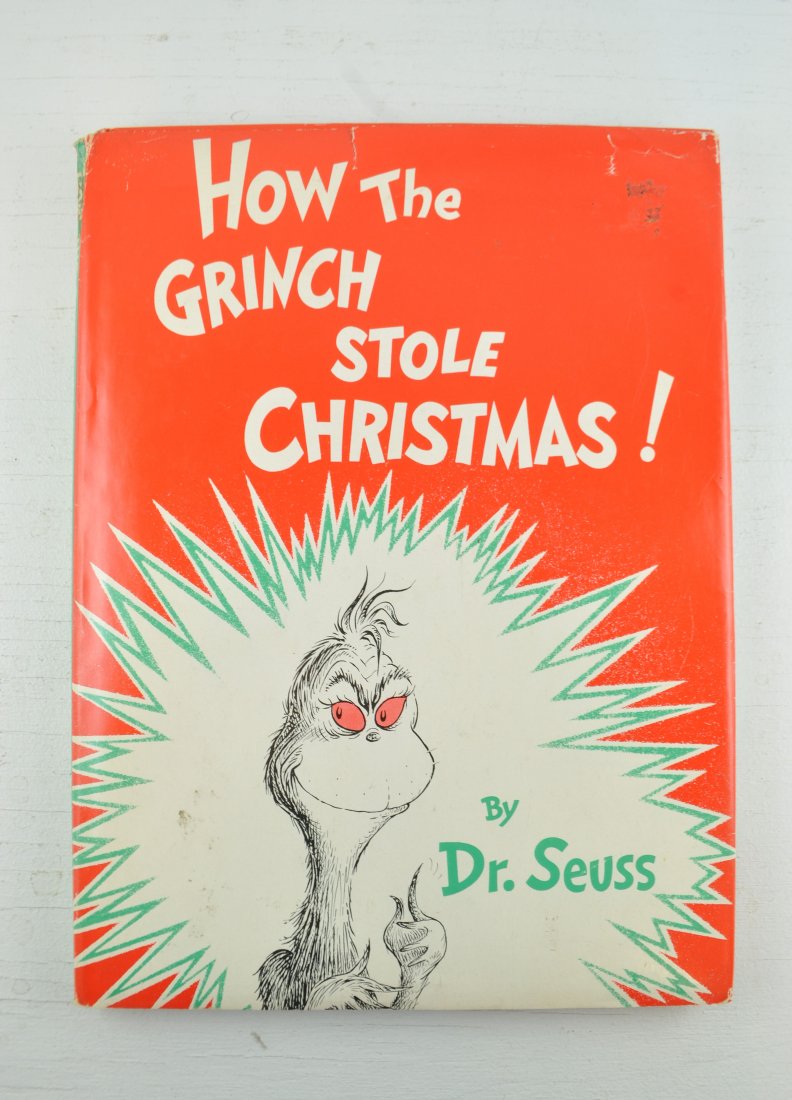 HOW THE GRINCH STOLE CHRISTMAS: by Dr. Seuss, True 1st edition, Younger & Hirsch, pg. 91-93