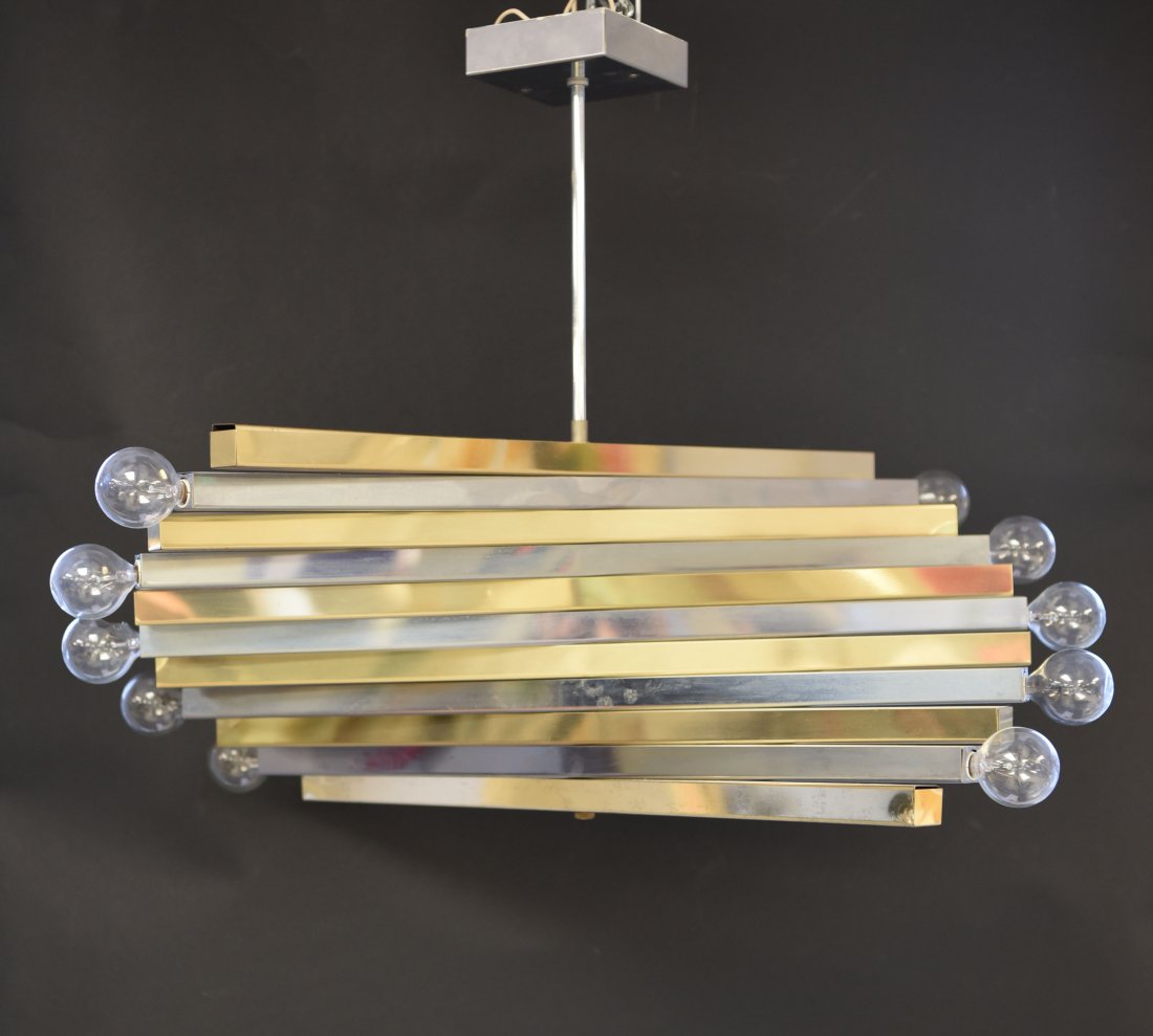 GAETANO SCIOLARI MID-CENTURY CHANDELIER (1 of 8)