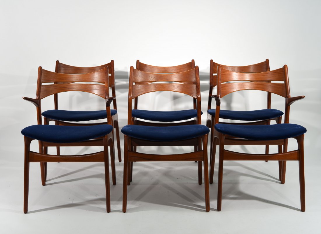 (6) ERIK BUCK MID-CENTURY DINING CHAIRS (1 of 9)