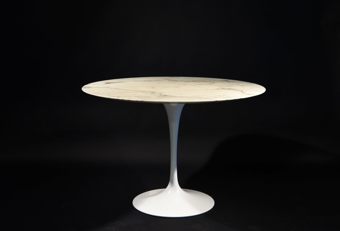 EERO SAARINEN MARBLE TOP TULIP OCCASIONAL TABLE (1 of 7)