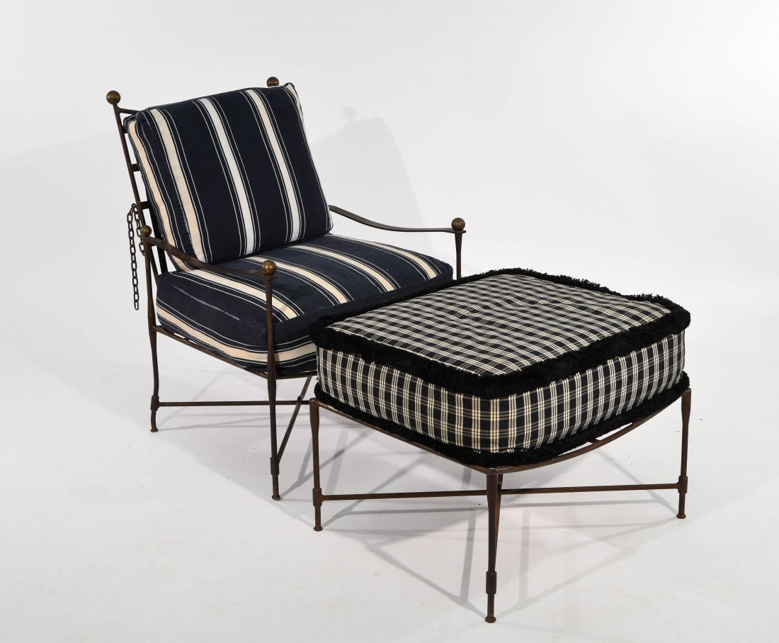 MARIO PAPPERZINI; SALTERINI LOUNGE CHAIR & OTTOMAN (1 of 9)