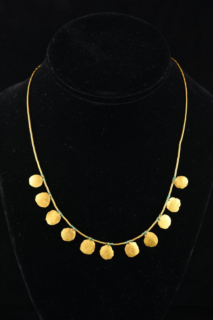 22K HAMMERED GOLD NECKLACE BY ARA (1 of 5)