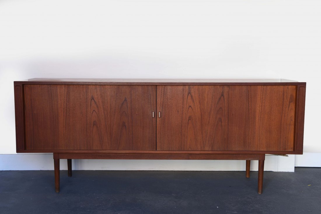 PETER LOVIG NIELSEN DANISH TEAK TAMBOUR CABINET (1 of 8)