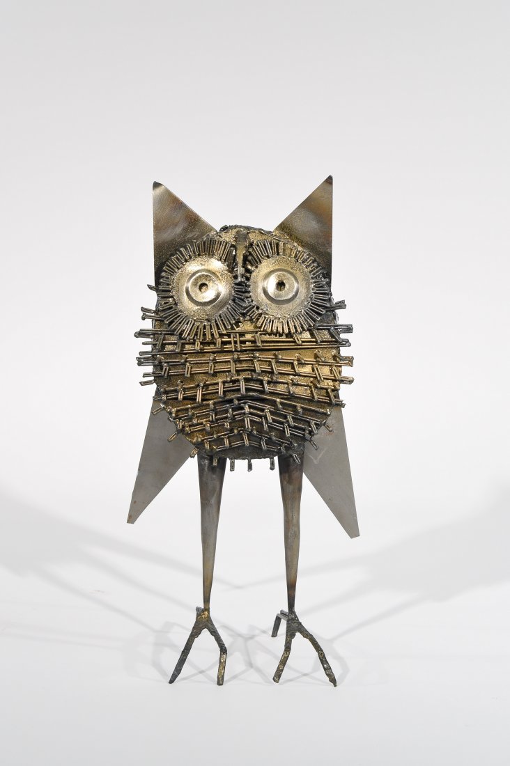 BRUTALIST STYLE OWL SCULPTURE (1 of 8)