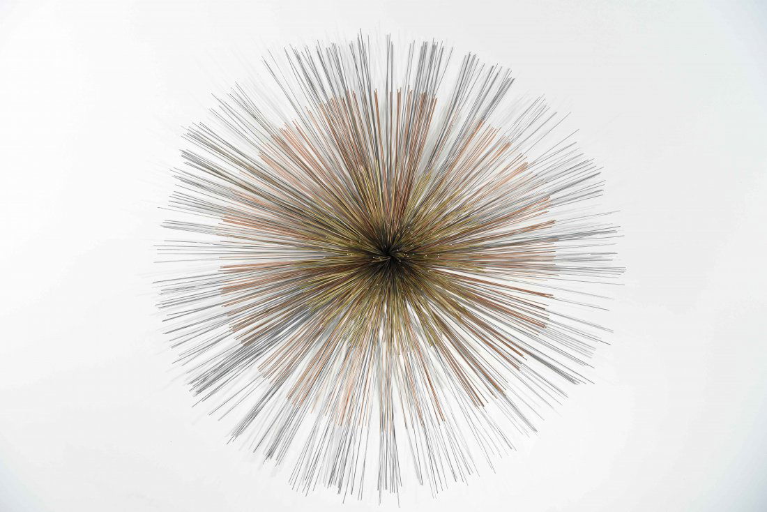 LARGE CURTIS JERE WALL POM POM SCULPTURE (1 of 9)