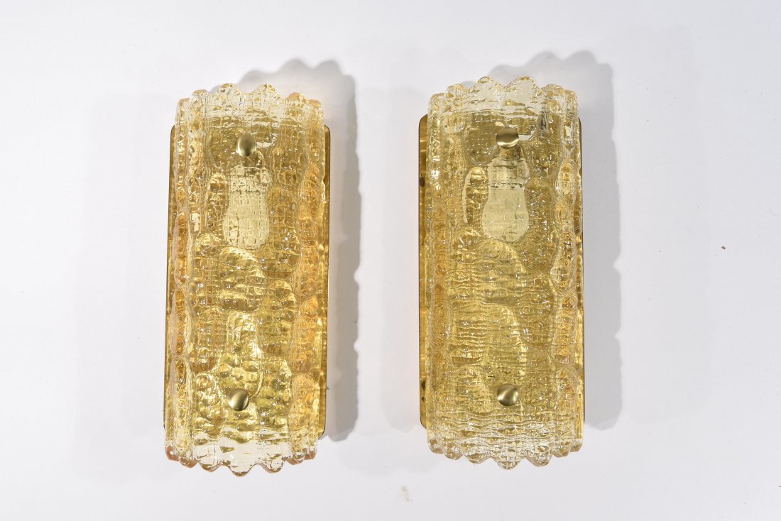 PAIR OF CARL FAGERLUND; ORREFORS SCONCES (1 of 6)