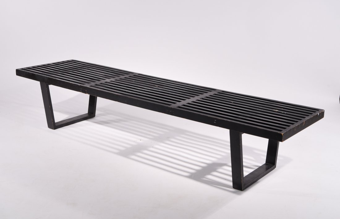 GEORGE NELSON; HERMAN MILLER SLAT BENCH (1 of 7)