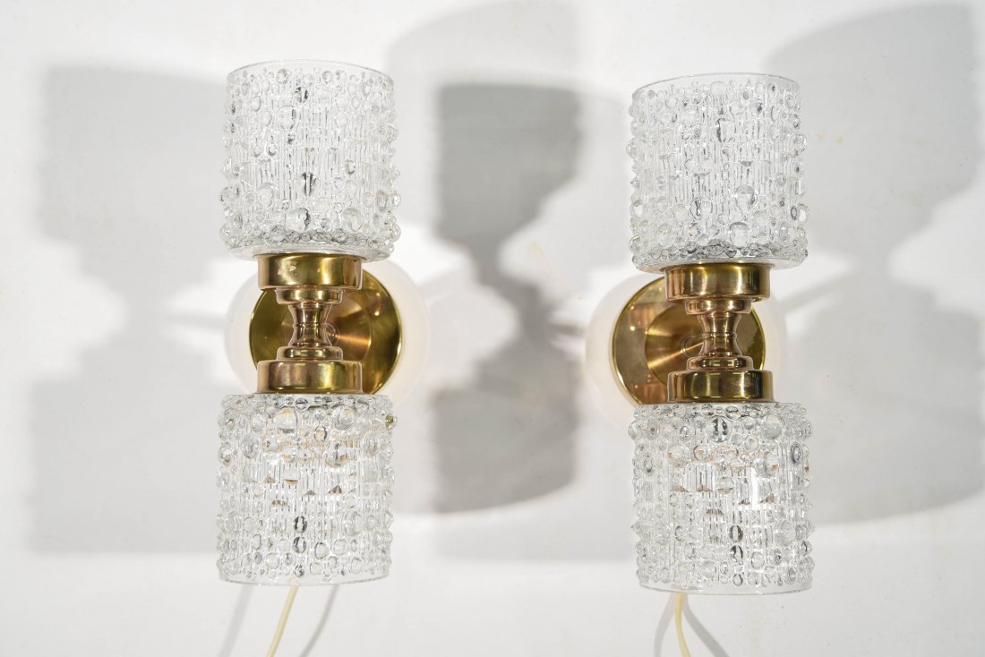 PAIR OF CARL FAGERLUND ORREFORS WALL SCONCES (1 of 9)