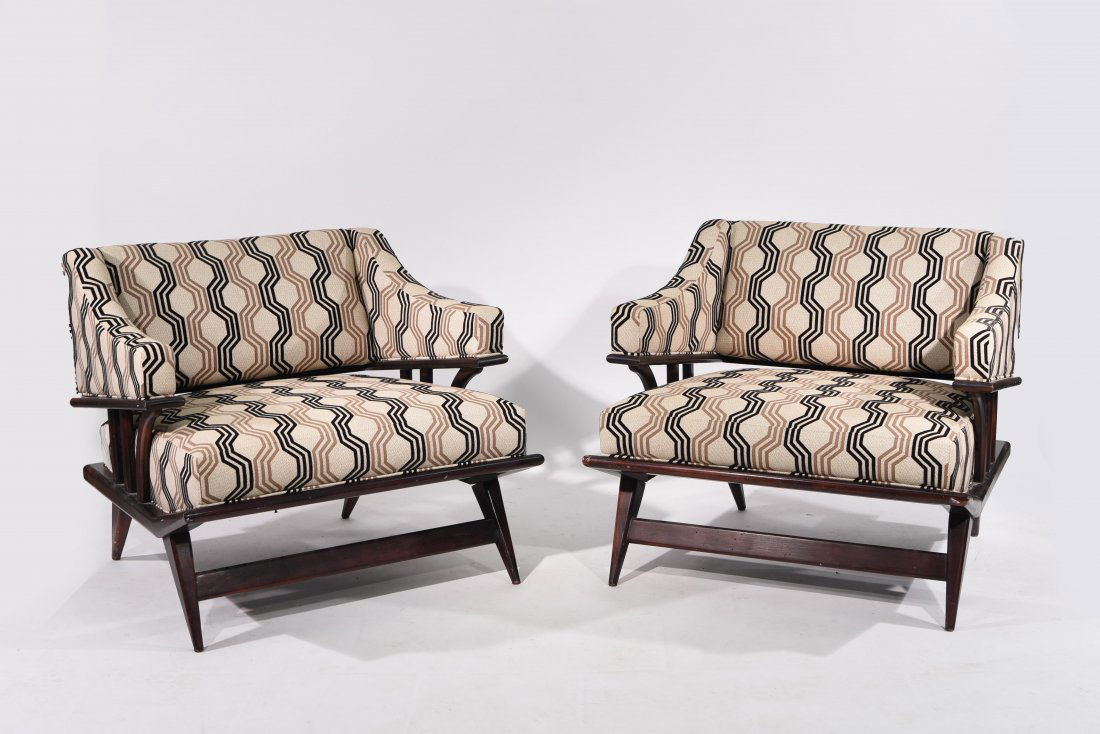 ADRIAN PEARSALL (ATTR.) PAIR OF LOUNGE CHAIRS (1 of 9)
