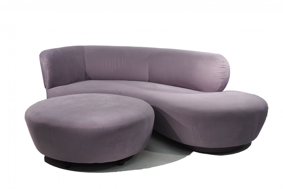 VLADIMIR KAGAN; WIEMAN PREVIEW SOFA & OTTOMAN (1 of 8)