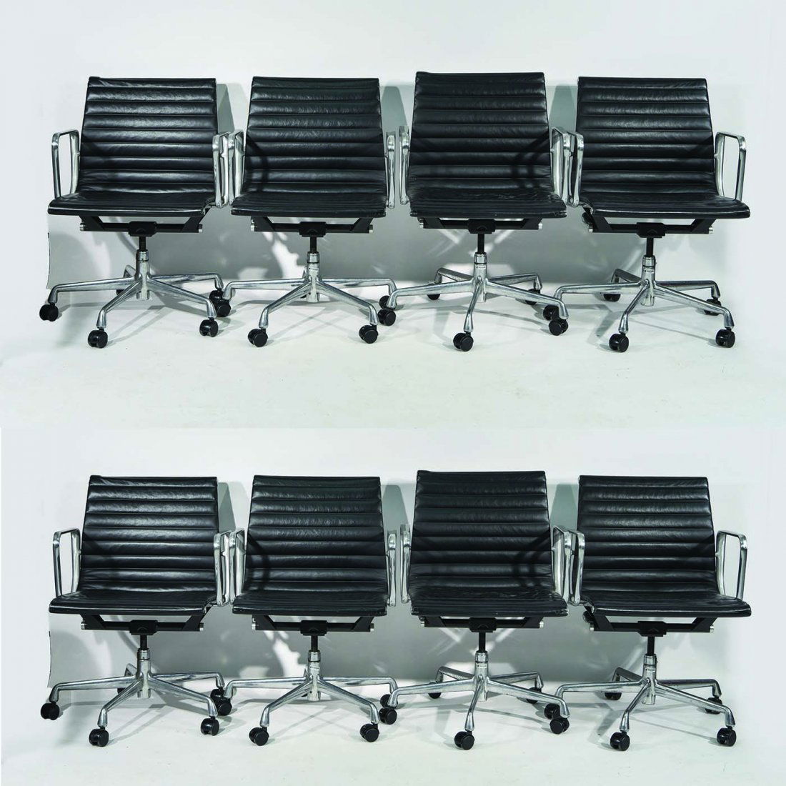 (8) EAMES; HERMAN MILLER EXECUTIVE ARMCHAIRS (1 of 10)
