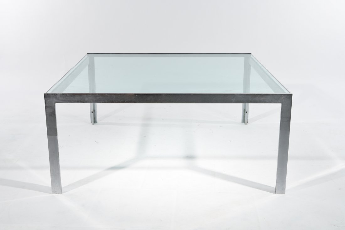 MID-CENTURY CHROME COFFEE TABLE (1 of 5)