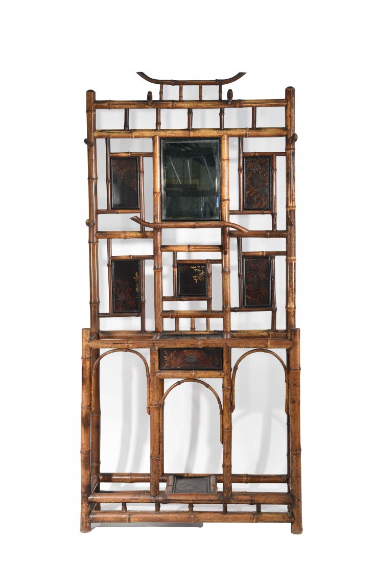 BAMBOO CHINOISERIE HALL STAND (1 of 10)