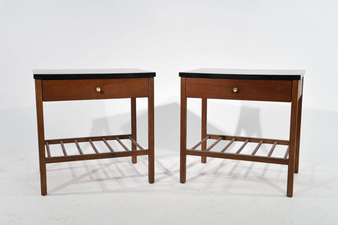 PAIR OF STANLEY MID-CENTURY NIGHTSTANDS (1 of 10)