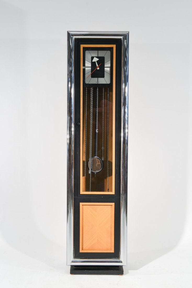 MID CENTURY HOWARD MILLER GRANDFATHER CLOCK (1 of 9)