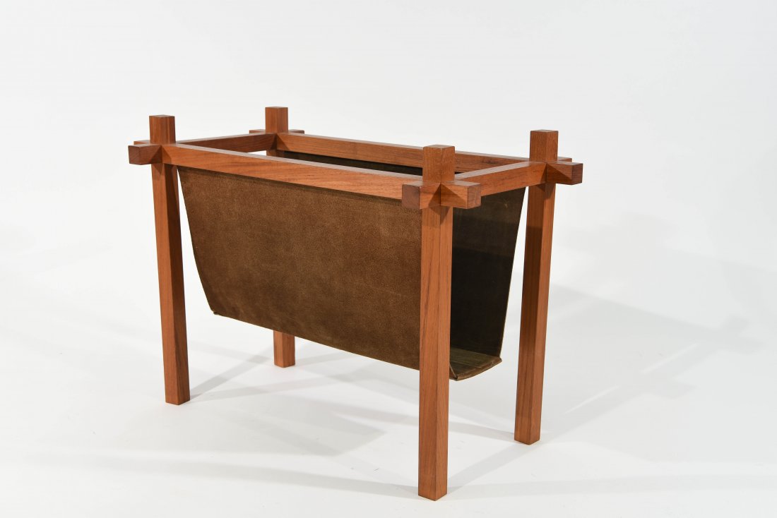 SKJODE SKJERN DANISH TEAK MAGAZINE RACK (1 of 6)