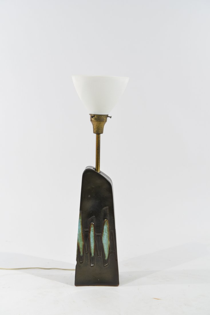 MID-CENTURY SCANDINAVIAN POTTERY LAMP (1 of 10)