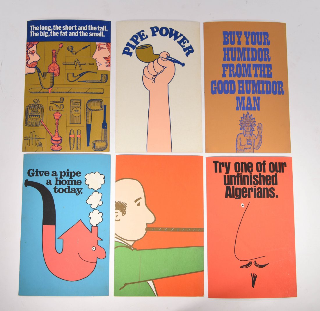 A GROUP OF SIX PIPE PRINTS CA. 1960'S (1 of 7)