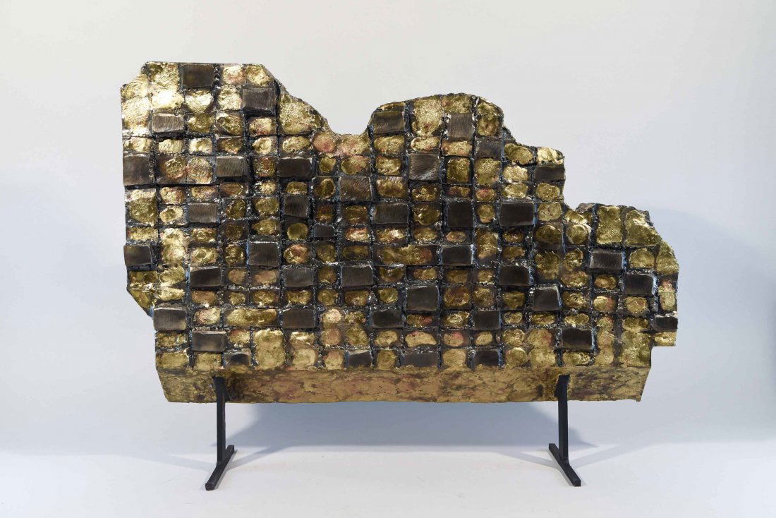 20TH CENTURY BRUTALIST METAL SCULPTURE (1 of 9)