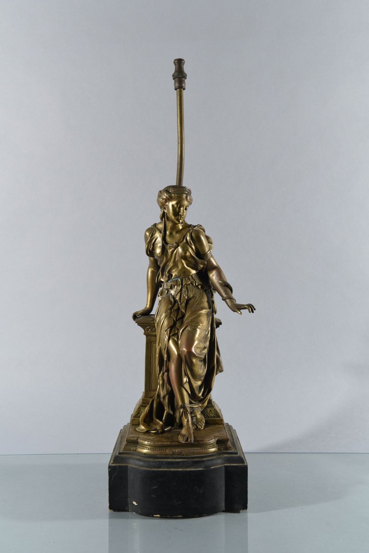 SEATED BRONZE FIGURE (1 of 8)