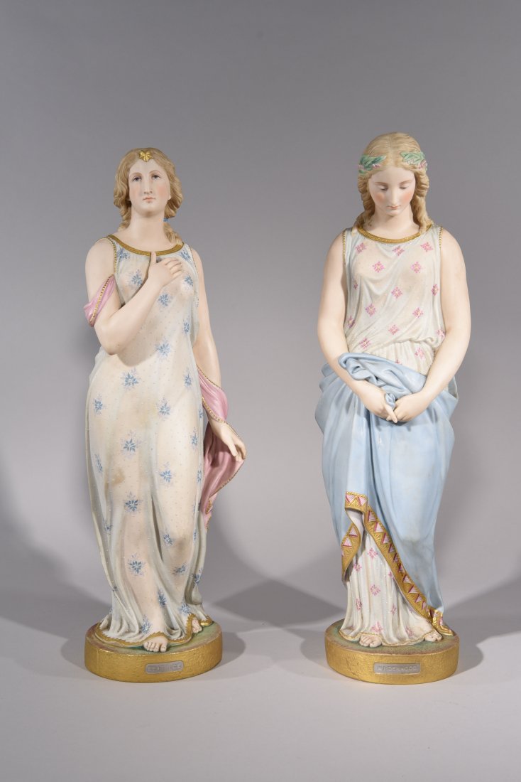 PAIR OF COPLAND PORCELAIN FIGURES (1 of 10)
