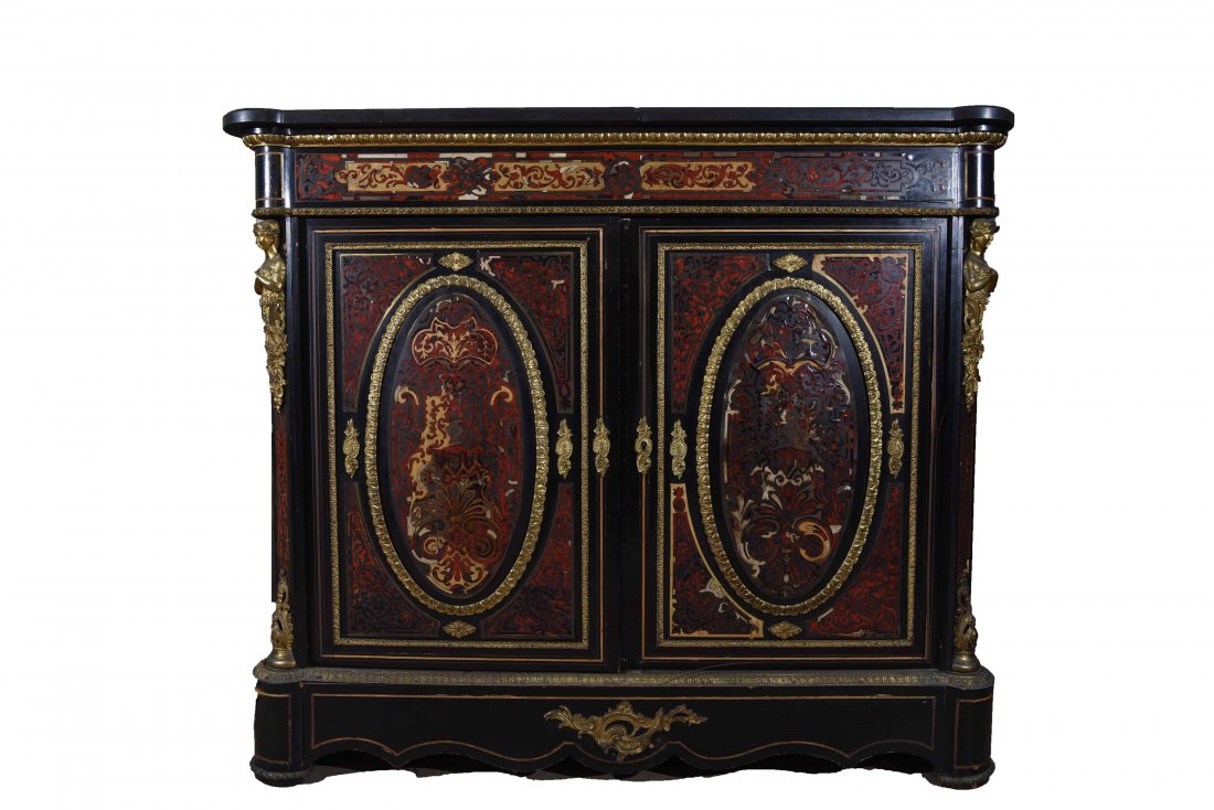 19TH C. FRENCH BOULLE CABINET W/ ORMOLU MOUNTS (1 of 10)