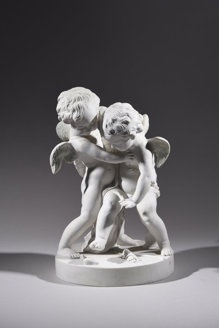 FRENCH 19TH CENTURY BISCUIT DE SEVRES PORCELAIN (1 of 8)