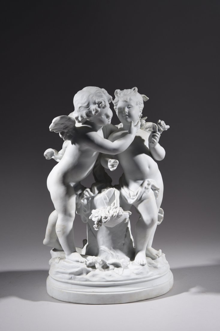 FRENCH 19TH CENTURY BISCUIT DE SEVRES PORCELAIN (1 of 9)