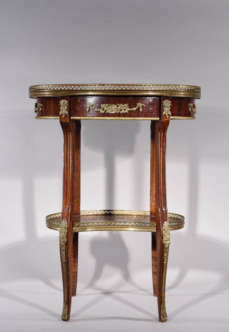 FRENCH TABLE WITH INLAY AND ORMOLU (1 of 9)