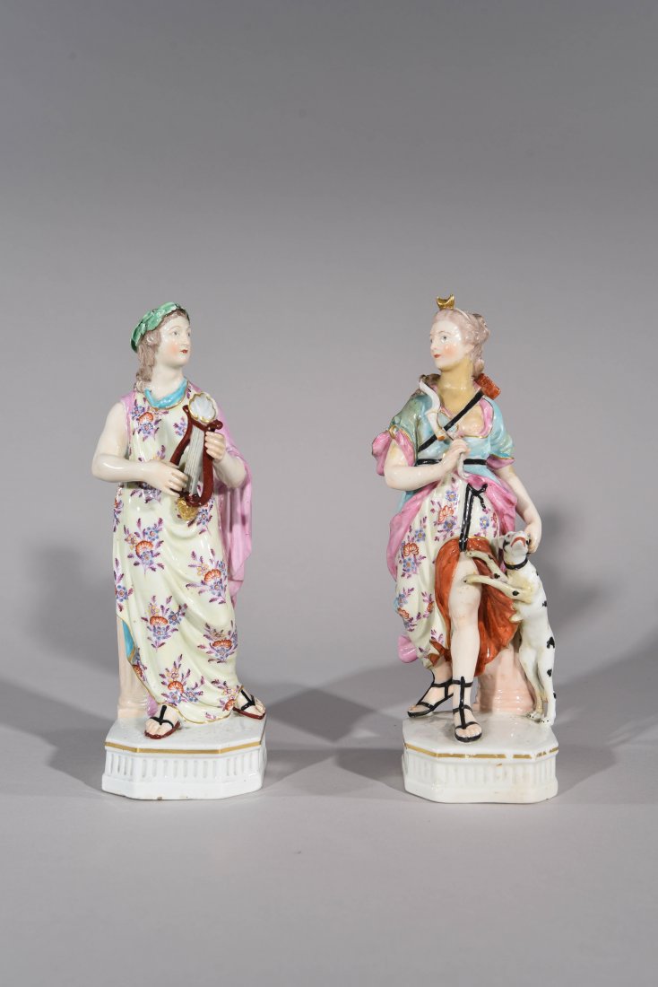 PAIR OF PORCELAIN CLASSICAL FIGURES (1 of 9)