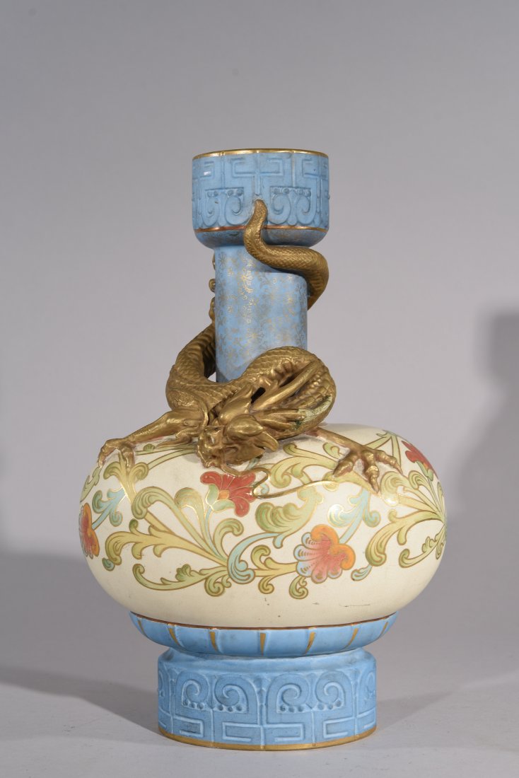 OLD HALL CERAMIC DRAGON VASE (1 of 7)