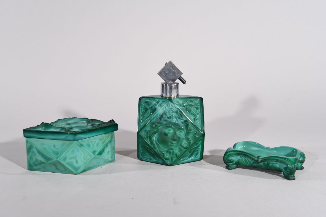 MALACHITE GLASS GROUPING (1 of 8)