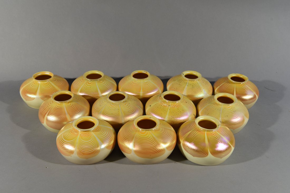 12 STEUBEN GLASS SHADES (1 of 6)